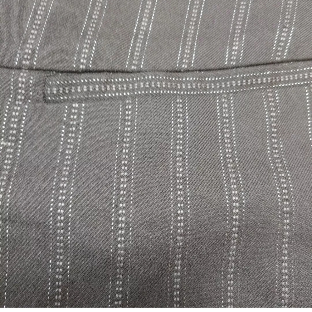 Lane Bryant Wide Leg Allie Pant Trousers Woman Plus 28W 5X Black Pinstriped New - Picture 11 of 12